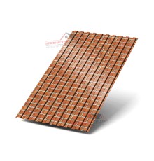 Профилированный лист С8-0.5, Ширина-1150мм, ECOSTEEL Кирпич