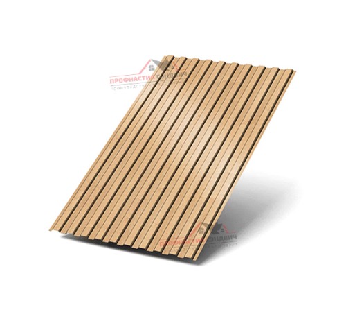 Купить профилированный лист С8-0.5, Ширина-1150мм, ECOSTEEL Клен 