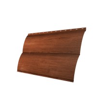 Металлический сайдинг Блок-хаус 0,45 Print Twincolor с пленкой Rowan