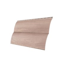 Металлический сайдинг Блок-хаус 0,45 Print Twincolor с пленкой White гофрированный