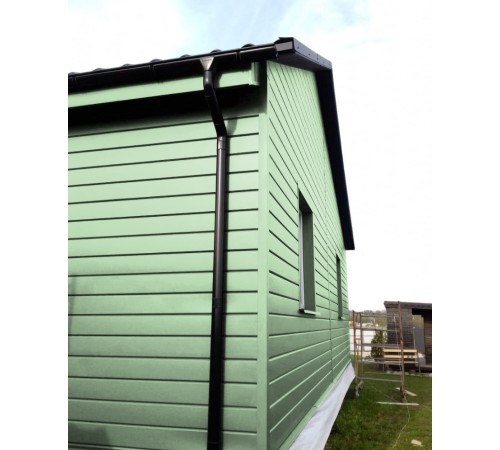 Купить экобрус 0,345 гофрированный 0,45 PE RAL6019 бело-зеленый 