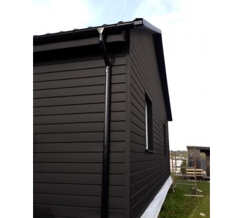 Купить экобрус 0,345 гофрированный 0,5 Стальной бархат RR32 темно-коричневый 