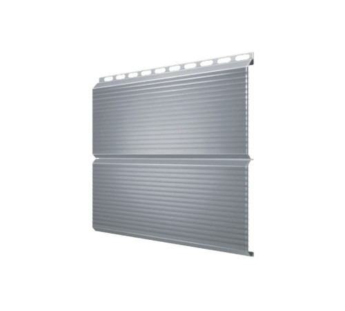 Купить экобрус 0,345 гофрированный 0,45 PE RAL9006 бело-алюминиевый 