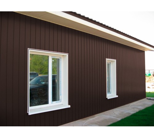 Купить вертикаль 0,2 classic 0,5 Стальной бархат с пленкой RAL8017 шоколад 