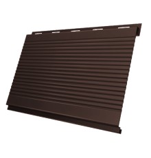 Вертикаль 0,2 gofr 0,5 Quarzit с пленкой RAL8017 шоколад