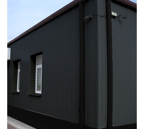 Купить вертикаль 0,2 line 0,5 Quarzit с пленкой RAL7024 мокрый асфальт 