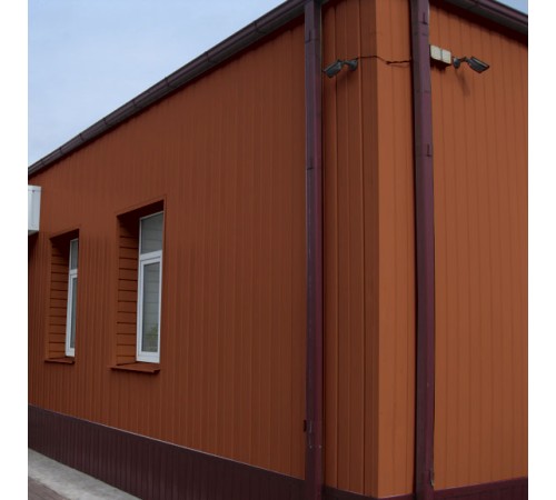 Купить вертикаль 0,2 line 0,45 Drap с пленкой RAL8004 терракота 