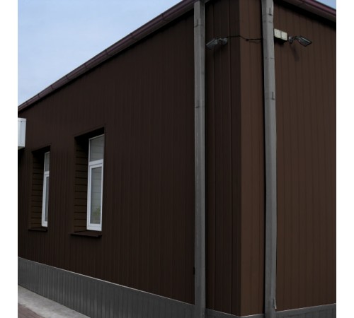 Купить вертикаль 0,2 line 0,45 Drap с пленкой RAL8017 шоколад 