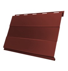 Вертикаль 0,2 prof 0,5 GreenCoat Pu-foil RR29 красный (RAL3009 оксидно-красный)