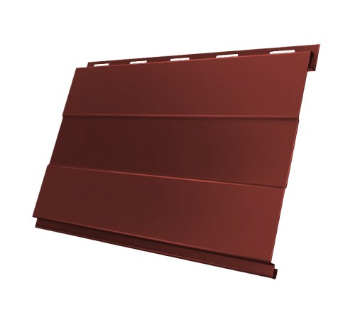 Купить вертикаль 0,2 prof 0,5 GreenCoat Pu-foil RR29 красный (RAL3009 оксидно-красный) 