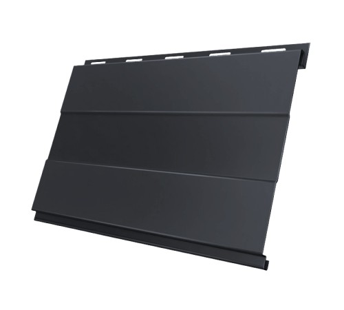 Купить вертикаль 0,2 prof 0,5 Satin с пленкой RAL7024 мокрый асфальт 