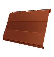 Вертикаль 0,2 prof 0,5 Satin с пленкой RAL8004 терракота