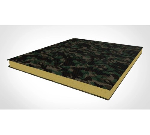 Купить стеновые сэндвич панели с пир 140 милитари 