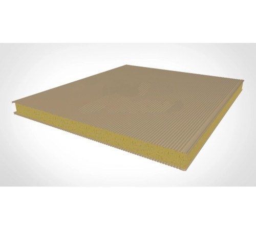 Купить стеновые сэндвич панели с пир 140 ral 1015 светло-бежевый 