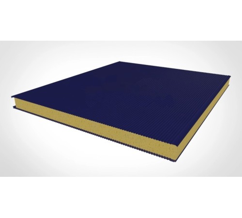 Купить стеновые сэндвич панели с пир 140 ral 5002 темно-синий 