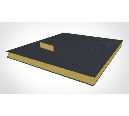 Купить стеновые сэндвич панели с пир 140 ral 7004 серый 