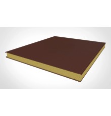 Стеновые сэндвич панели с пир 140 ral 8017 коричневый