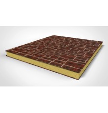 Стеновые сэндвич панели с ппу 140 кирпичная кладка