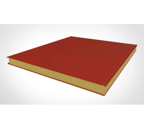 Купить стеновые сэндвич панели с ппу 140 ral 2004 темно-оранжевый 