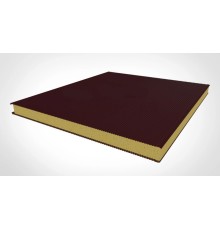 Стеновые сэндвич панели с ппу 140 ral 3005 темно-красный