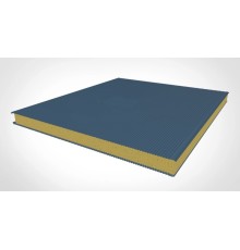 Стеновые сэндвич панели с ппу 140 ral 5005 синий