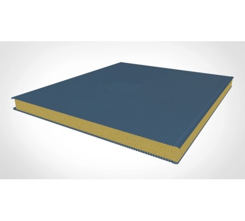 Купить стеновые сэндвич панели с ппу 140 ral 5005 синий 