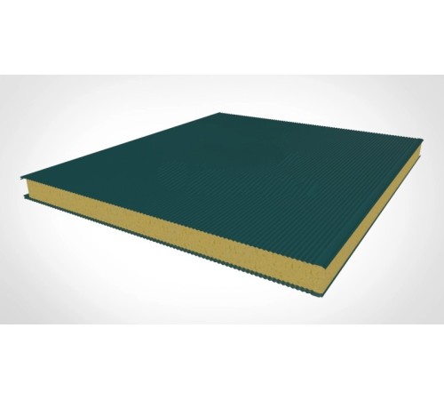 Купить стеновые сэндвич панели с ппу 140 ral 5021 бирюзовый 