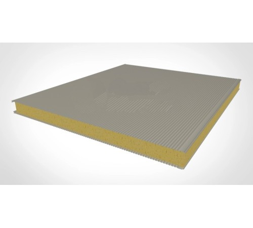 Купить стеновые сэндвич панели с ппу 140 ral 9002 серо-белый 