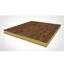 Стеновые сэндвич панели с ппу 140 золотой орех