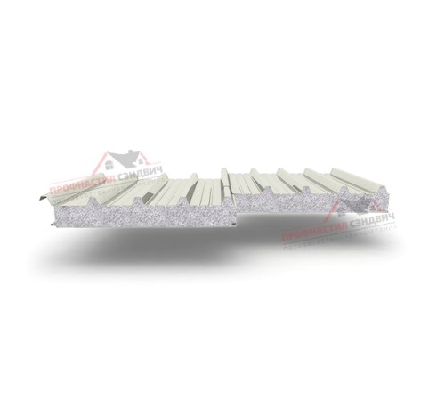 Купить сэндвич-панели для кровли с наполнителем пенополистирол, толщина 50 мм, Полиэстер RAL9003 