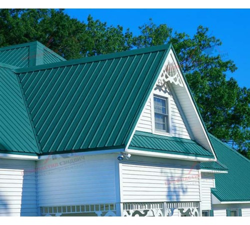 Купить сэндвич-панели для кровли с наполнителем пенополиуретан, 100 RAL 5021 бирюзовый 