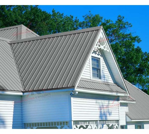 Купить сэндвич-панели для кровли с наполнителем минеральная вата, ГОСТ 32603-2012, толщина 120 мм, Полиэстер RAL9006 