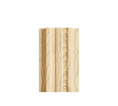 Штакетник металлический П-образный (ЭКМ)-Т-0.5, 16,5х99, Края НЕзавальцованные, ECOSTEEL _T Сосна