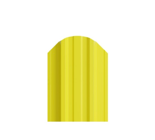 Штакетник металлический П-образный-0.45, 16,5х118, Края завальцованные, Полиэстер RAL1018