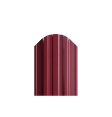 Штакетник металлический П-образный-0.5, 16,5х118, Края завальцованные, Призма RAL3005