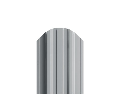 Штакетник металлический П-образный-0.45, 16,5х118, Края завальцованные, Полиэстер RAL7004