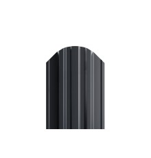 Штакетник металлический П-образный-0.5, 16,5х118, Края завальцованные, Viking E RAL7024