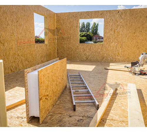 Купить СИП-панель ОСП ППС 2800x1250x124 мм, цена за панель 