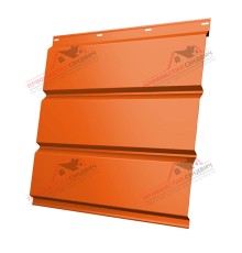 Софит металлический без перфорации 0,45 PE с пленкой RAL 2004