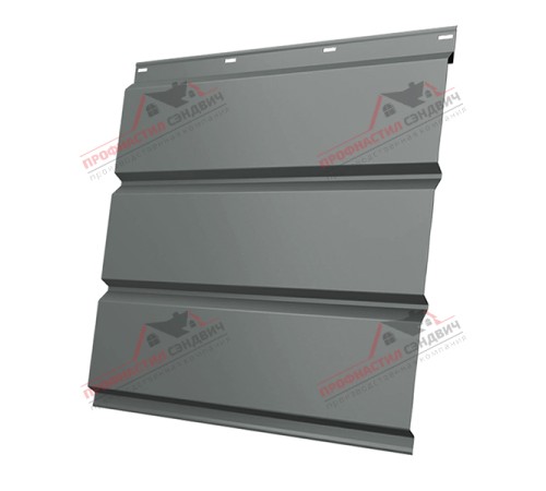 Купить софит металлический без перфорации 0,45 PE с пленкой RAL 7005 