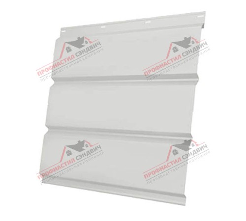 Купить софит металлический без перфорации 0,5 Velur с пленкой RAL 9003 