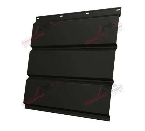 Купить софит металлический без перфорации 0,5 Satin с пленкой RAL 9005 