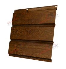 Софит металлический без перфорации 0,45 Print Premium с пленкой Antique Wood