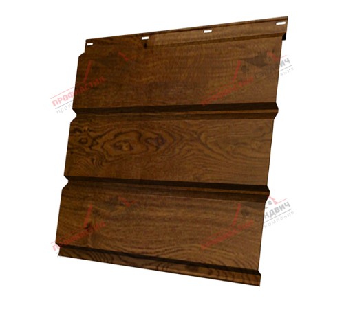 Купить софит металлический без перфорации 0,45 Print Premium с пленкой Antique Wood 