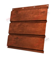 Софит металлический без перфорации 0,45 Print Elite с пленкой Cherry Wood