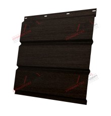 Софит металлический без перфорации 0,45 Print Elite с пленкой Coffee Wood