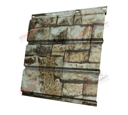 Купить софит металлический без перфорации 0,45 Print Elite с пленкой Fine Stone 