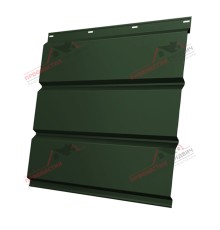 Софит металлический без перфорации 0,5 Velur с пленкой RAL 6020