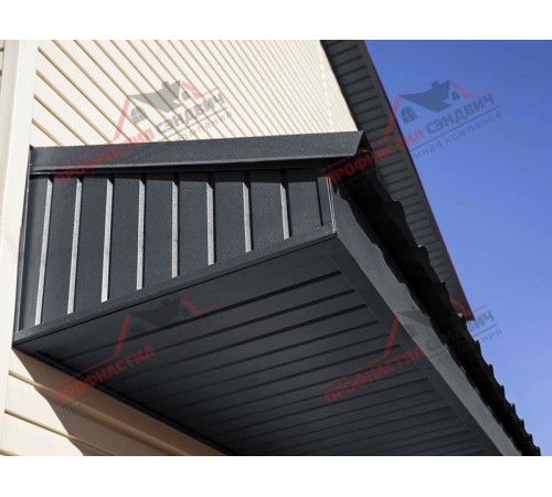 Купить софит металлический без перфорации 0,5 GreenCoat Pural matt с пленкой RR 23 