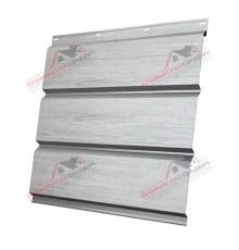 Софит металлический без перфорации 0,45 Print Elite с пленкой Snow Wood